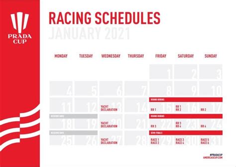 prada cup 2020 schedule